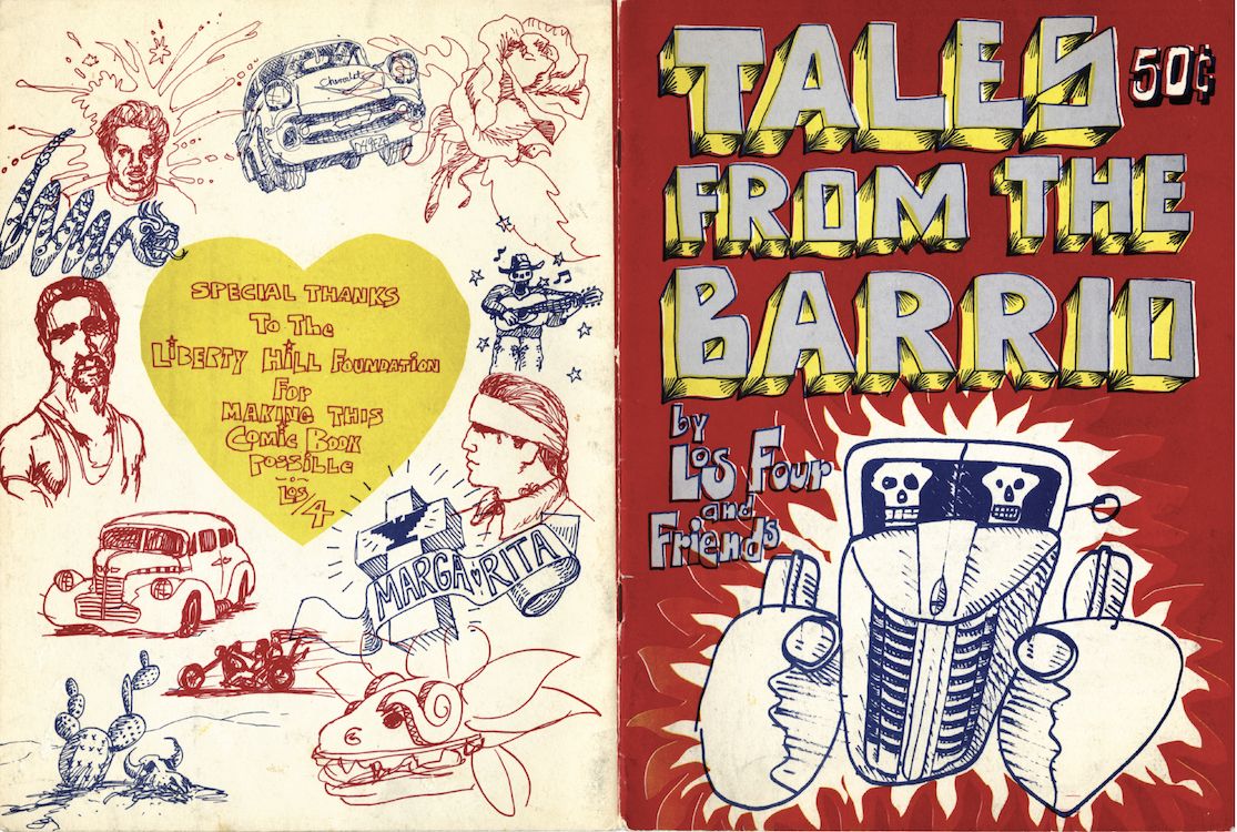 ChismeArte magazine cover for Tales from the Barrio by Los Four and Friends