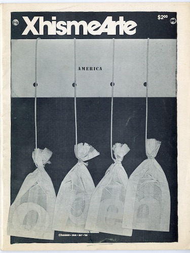 ChismeArte front magazine cover for Open. No. 6, 1980 Cover Artist: Ko de Jonge, Netherlands. “Mail art.” 